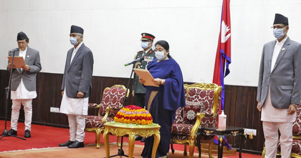 परराष्ट्रमन्त्री खड्काले लिए पद तथा गोपनीयताको शपथ, आजै न्यूयोर्कतर्फ प्रस्थान गर्ने कार्यसूचि