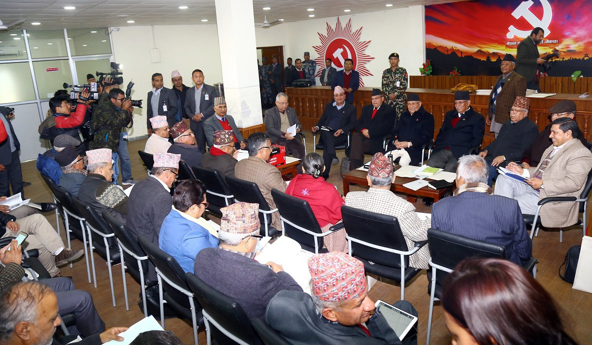 नेकपा स्थायी समिति बैठक बस्दै