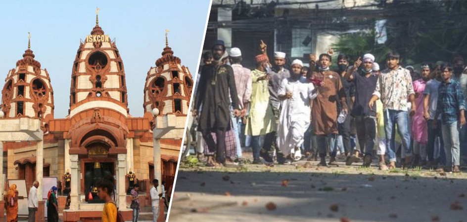 इस्कन मन्दिरमा तोडफोड हुँदा एक भक्तजनको मृत्यु