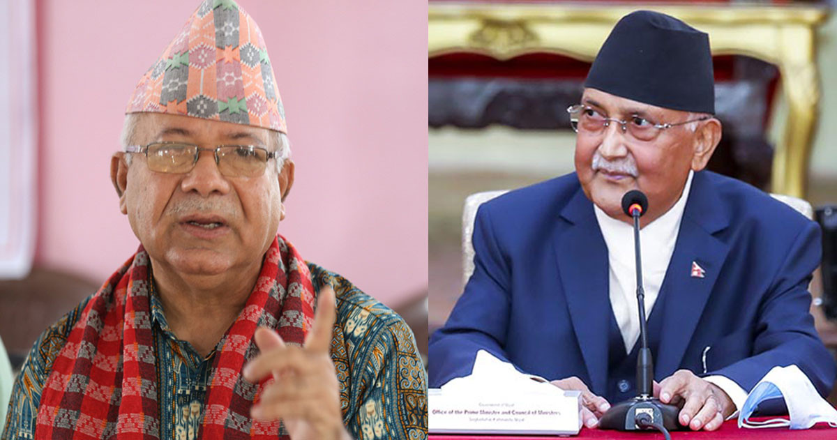 ओली आफू बस्न नपाए कुर्सी भाँच्ने मान्छे भएको नेपालको भनाई 