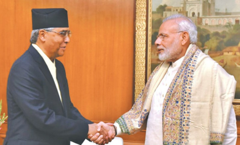 प्रधानमन्त्री देउवा र भारतीय प्रधानमन्त्री मोदीबीच सोमबार भेटवार्ता हुदैँ