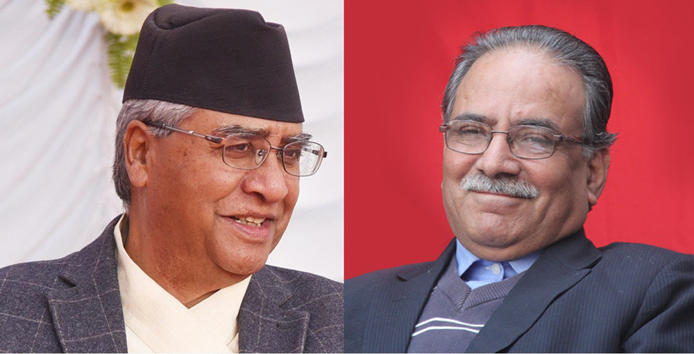 बालुवाटारमा देउवा-दाहालबीच भेटवार्ता , के विषयमा भयो कुराकानी ?