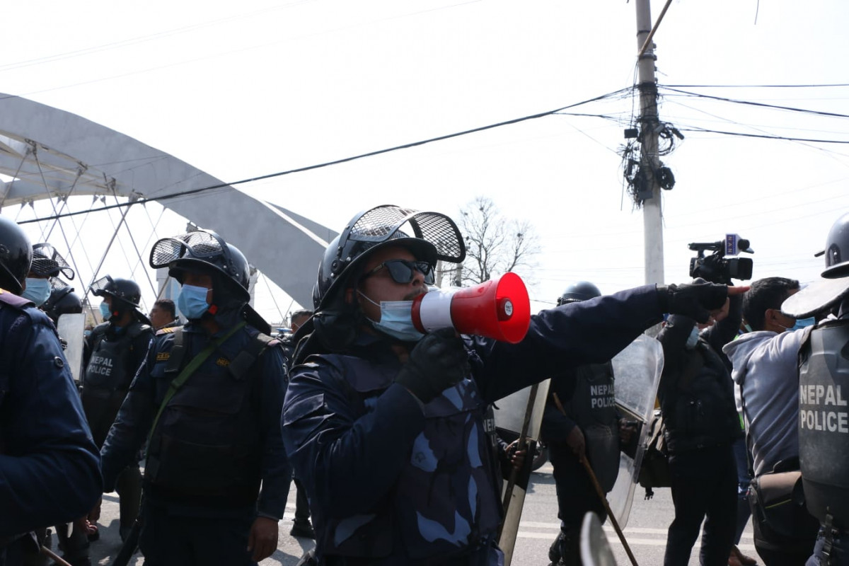 आज एमसीसी टेबल हुने भएपछि बानेश्वर–माइतीघरको सुरक्षा कडा,दुई हजार बढी प्रहरी परिचालन