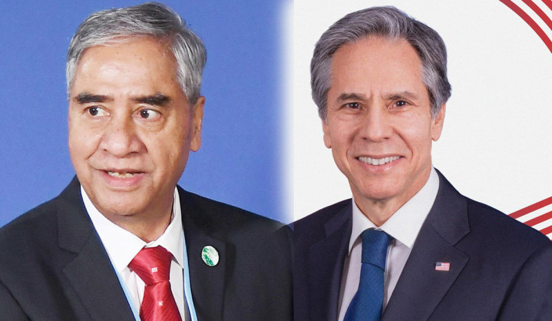 एमसीसी अनुमोदनपछि प्रधानमन्त्री देउवा र अमेरिकी विदेश मन्त्रीबीच टेलिफोन संवाद, के भयो त कुुराकानी ?