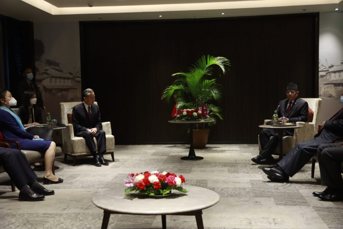 प्रचण्ड र चिनियाँ विदेश मन्त्री वाङबीच भेटवार्ता, यस्तो भयो कुुराकानी ?