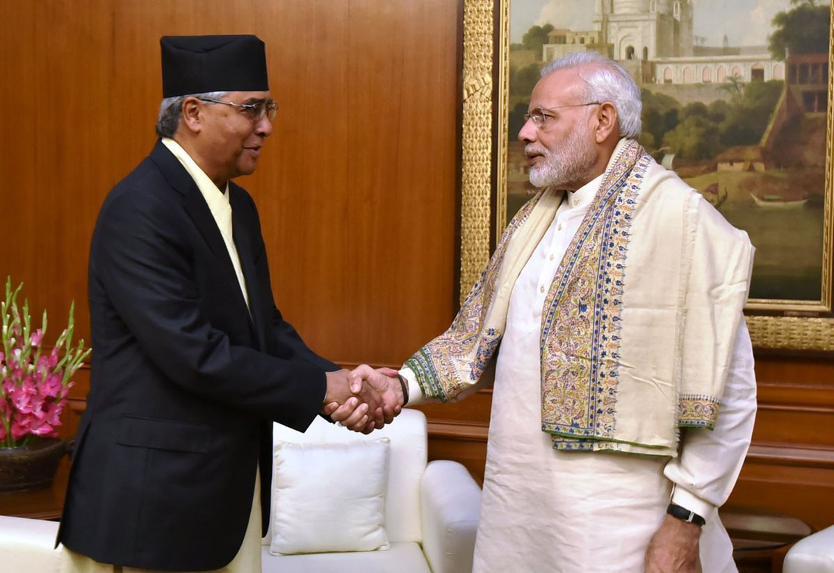 देउवालाई पठाए भारतीय प्रधानमन्त्री मोदीले भारत भ्रमणको निम्तो