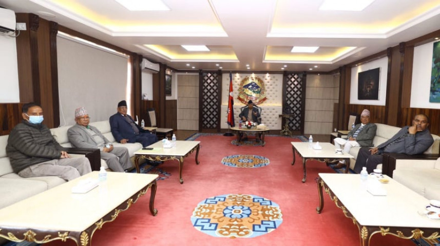 आसन्न स्थानीय तह निर्वाचनमा समन्वय गर्न तत्लो तहसम्मै दलीय संयन्त्र बनाउने सत्ता गठबन्धनको निर्णय