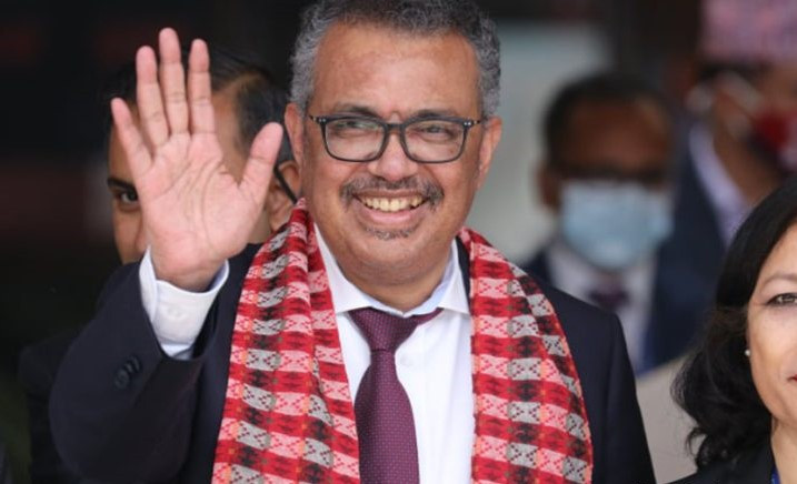 विश्व स्वास्थ्य सङ्गठनका महानिर्देशक टेड्रोस काठमाडौँ प्रस्थान