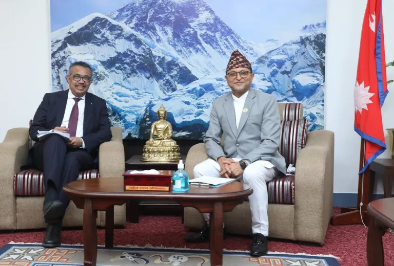 डब्लूएचओ महानिर्देशक टेड्रोस र अध्यक्ष तिमिल्सिनाबीच भेटबार्ता,के–के भयो त कुुराकानी ?