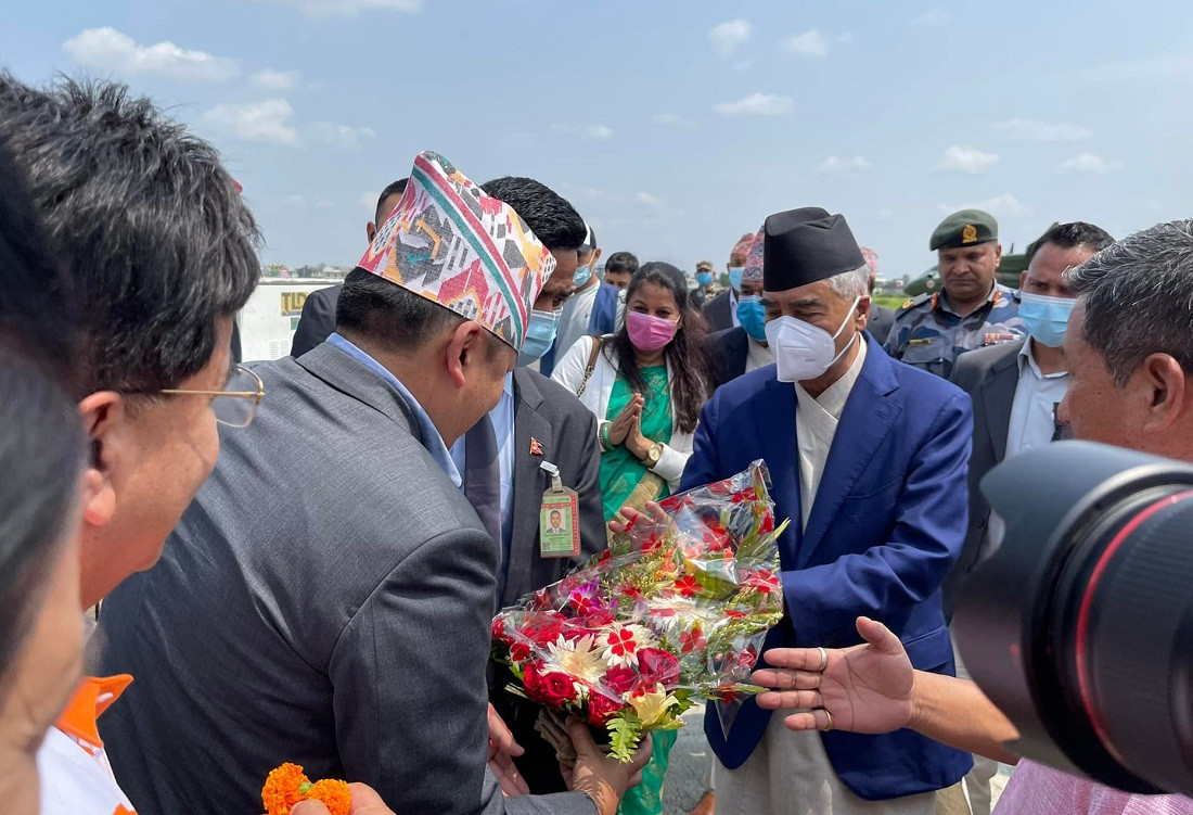 प्रधानमन्त्री देउवा विराटनगरमा