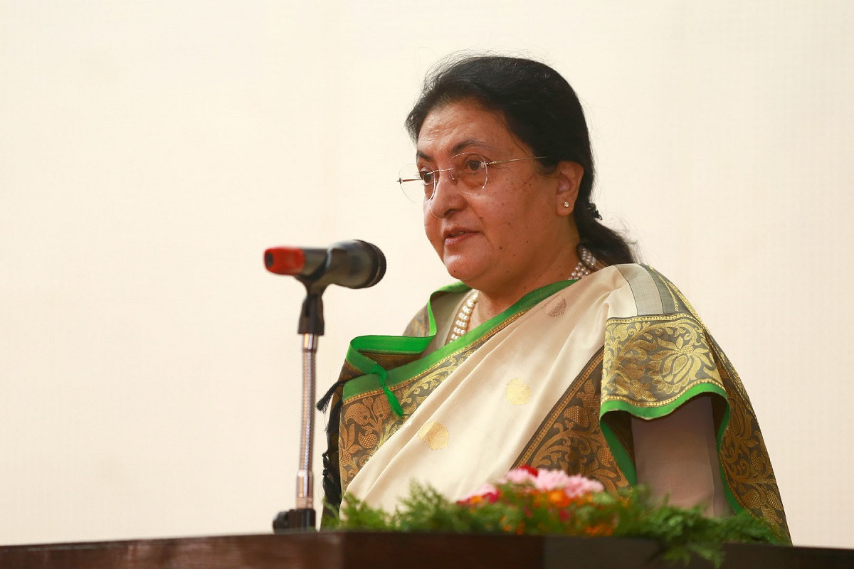 भयरहित वातावरणमा निर्वाचन गराउन आयोगलाई राष्ट्रपतिको आग्रह