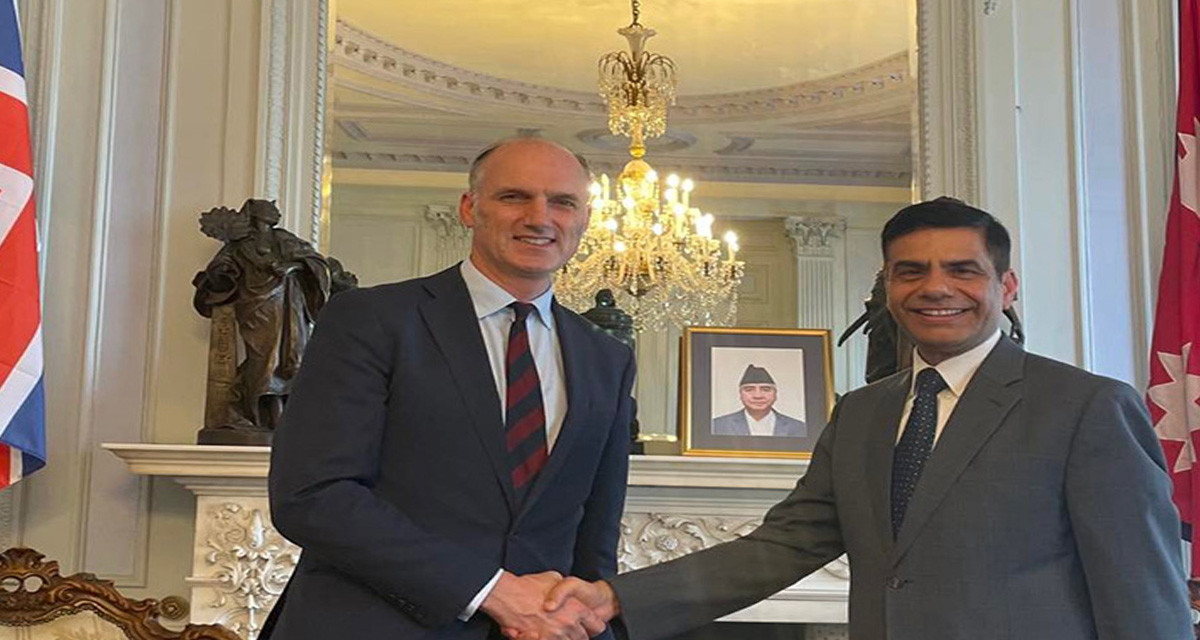 नेपाली राजदूत र बेलायती मन्त्रीबीच भेट, के भयो कुराकानी  ?