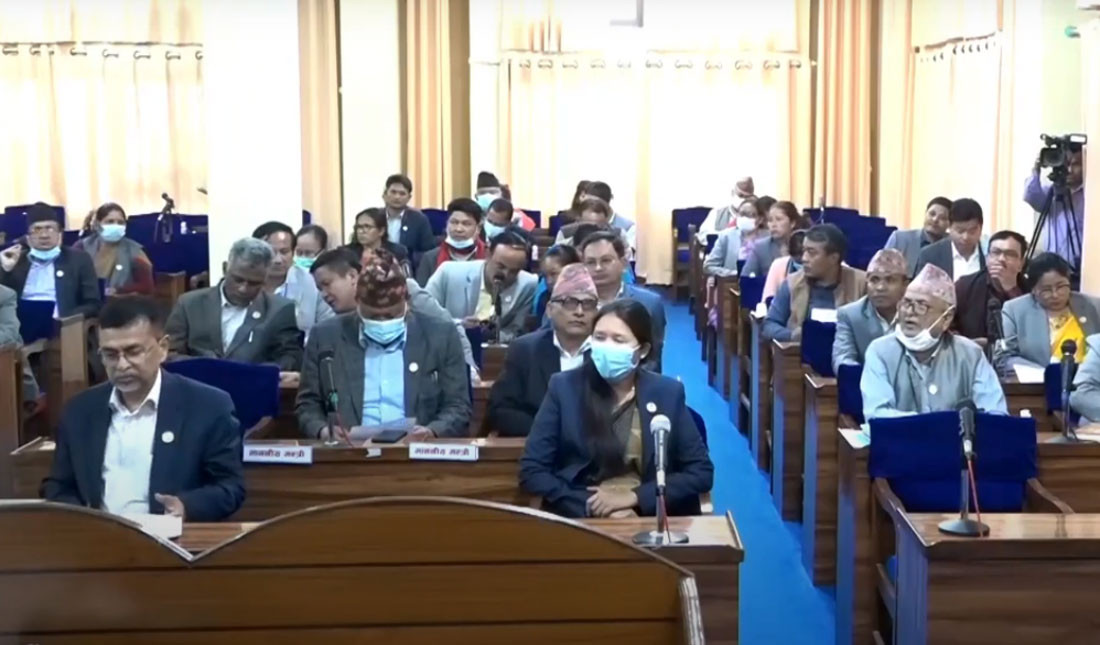 बागमतीको बजेट प्रदेशसभाबाट बहुमतले पारित