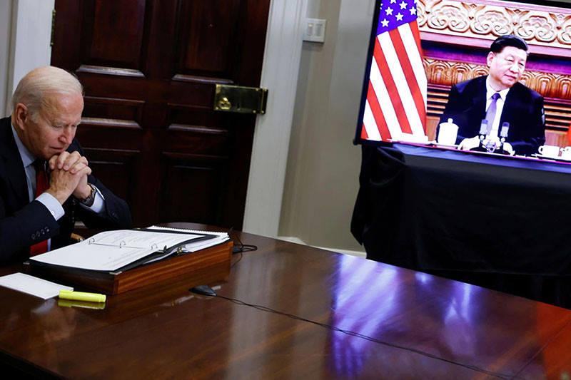 आगोसँग खेले खरानी बनाउने बाइडेनलाई सीको चेतावनी