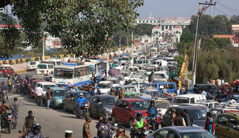 ली का कारण कहाँ– कहाँ हुँदै छ आज सवारी जाम ?