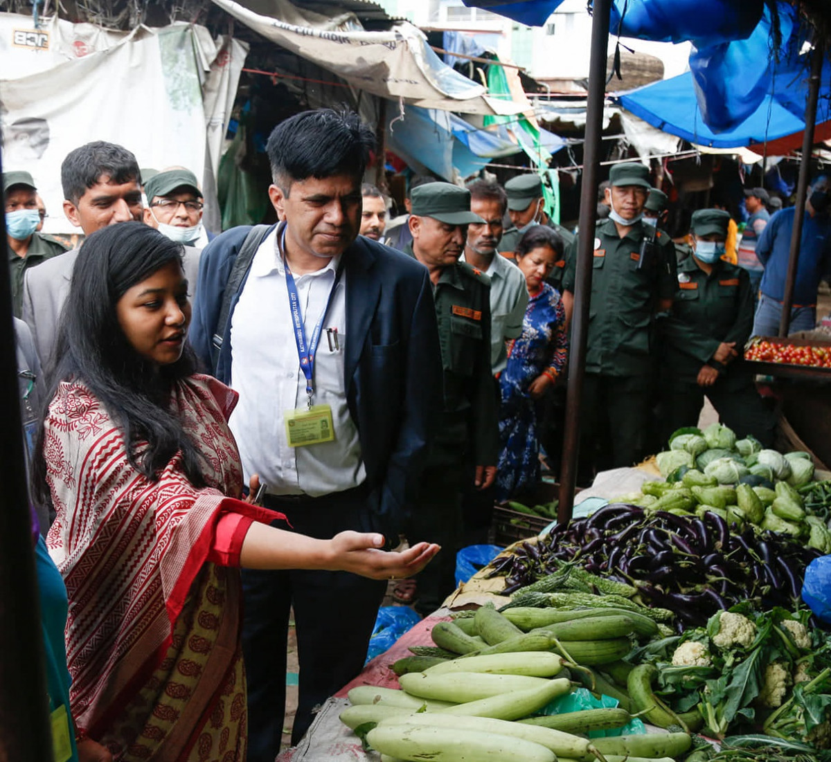 उपमेयरको नेतृत्वमा काठमाडौं महानगरद्वारा बजार अनुगमन